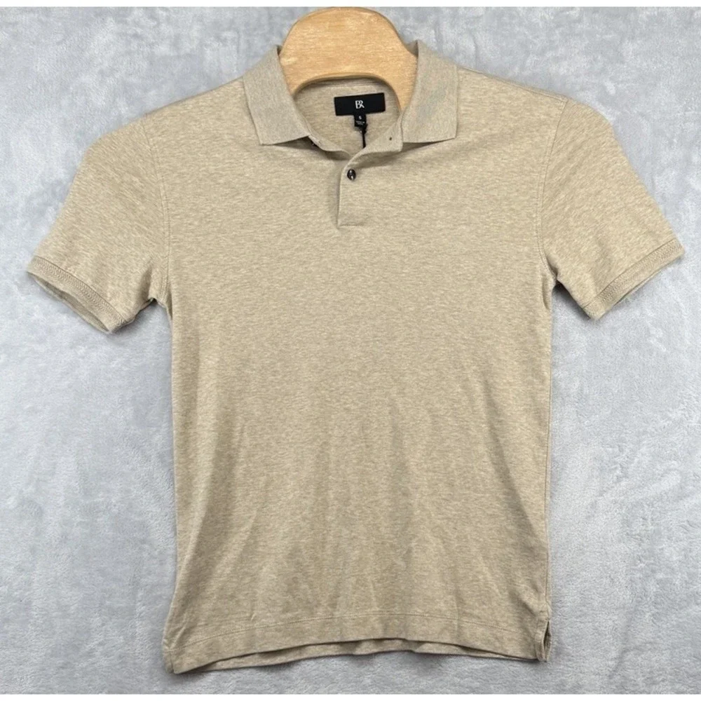 Banana Republic Beige Tan Polo Shirt Men's Size S NWT